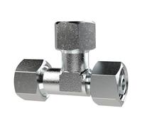 1 pièce. Raccord en L - Cône d'étanchéité rotatif à 360° - M16 x 1,5 i - Diamètre extérieur du tube : 8 mm - PN max. 630 bar, acier galvanisé.
