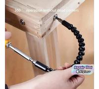 1 pièce Rallonge de foret flexible Tige de connexion électrique de perceuse sans soudure Adaptateur de tournevis hexagonal multifonctionnel Tige d'entraînement durable pour les espaces exigus et les z