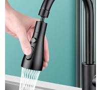 1 pièce Rallonge de robinet de cuisine moderne, bec pivotant à 360°, 3 modes d'eau, métal et plastique, comprend un adaptateur d'installation de 20-24 mm de diamètre, un aérateur multifonction, une so