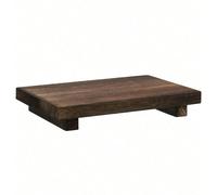 1 pièce Repose-pieds de style simple avec plateau en bois et base sur pied, multifonctionnel pour la salle de bain, la cuisine, le porte-savon, le support à fleurs, pour la décoration de la maison, la