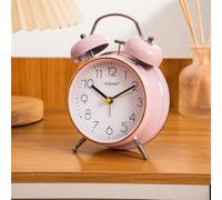 1 pièce Réveil mécanique en métal fait à la main avec sonnerie forte, rotation silencieuse, convient pour la chambre à coucher, le salon, les cadeaux, la décoration de la maison, la décoration de la c