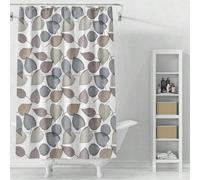 1 pièce Rideau de douche salle de bain en PEVA, feuilles d'automne colorées, style proche de la nature, résistant à l'eau et aux moisissures. Décoration de salle de bain, décoration d'automne, accesso