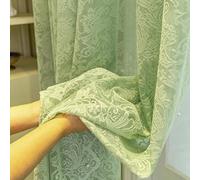 1 pièce Rideau en dentelle ajourée vintage et perlé, rideau transparent à franges florales ondulées, rideau voile de luxe français pour salon, chambre à coucher ou balcon 140*220,140*200,280*260,280*2