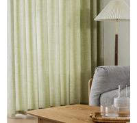 1 pièce Rideau en lin japonais, rideau filtrant beige minimaliste avec des accents marron, conception à passants, convient pour la décoration du salon, du balcon et de la chambre à coucher, rideau de 