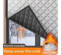 1 pièce Rideau isolant thermique occultant toutes saisons, rideau d'hiver coupe-vent et insonorisant, rideau d'été pour salle de bain, cuisine et chambre à coucher avec protection UV, joint de fenêtre