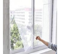1 pièce Rideau moustiquaire adhésif pour fenêtre, barrière anti-moustiques et mouches pour fenêtres et portes de cuisine, facile à installer, amovible, respirant, anti-poussière, cadeau de fête des mè