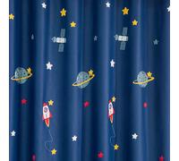 1 pièce Rideau occultant et isolant pour chambre d'enfant avec motif de vaisseau spatial de dessin animé moderne 100*180,132*213,200*260,150*240Animal,GalaxiePolyester