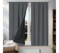 1 pièce Rideau occultant, isolation thermique et protection UV, convient pour le salon, la chambre à coucher, l'assombrissement de la pièce, automne/hiver 132*160,132*213,132*241,100*50,100*130,100*20
