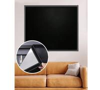 1 pièce Rideau opacité totale noir adhésif, stores de fenêtre autoadhésifs, isolation thermique et blocage du soleil, installation facile sans perçage, nouvelle édition 2025 43,31"L x 55,12"L (110 x 1