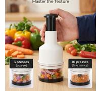 1 pièce Robot culinaire manuel multifonction, hachoir à légumes en plastique, hachoir et trancheuse à ail, outil de cuisine manuel, coupe facilement en dés, râpe et écrase, convient pour une utilisati
