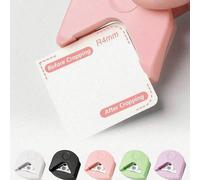 1 pièce Rogneuse de coin R4 portable, perforatrice de coin pour couper le papier, les cartes, les photos. Outil pour le DIY, le scrapbooking. Coupe-papier à angle droit et arc pointu. Fournitures scol