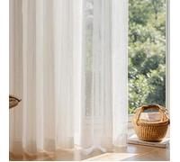 1 pièce Romantique Français Vintage Voile en Dentelle, Occultant pour Chambre, Anti-UV, Blanc, Convient pour Balcon, Diviseur de Pièce pour Salon 52"W x 72"L(132 x 183cm),52"W x 84"L(132 x 213cm),52"W