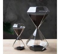 1 pièce Sablier diamant, minuteur 5/15 minutes, décoration de maison. Minuteur diamant 5 minutes - Décoration de maison créative, cadeau réfléchi pour les amis et la famille Verre