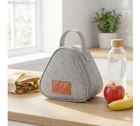 1 pièce Sac à déjeuner isolé triangulaire, boîte à lunch portable et simple pour l'école, le bureau, le pique-nique avec doublure en feuille d'aluminium épaisse, sac à lunch pour la rentrée scolaire T