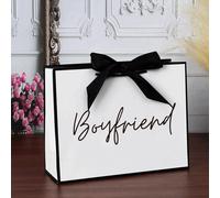 1 pièce Sac cadeau unique premium pour petit ami, sac d'emballage cadeau, convient pour sac cadeau d'anniversaire de petit ami, sac de courses pliable et léger, meilleure idée de cadeau pour l'anniver