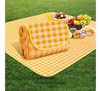 1 pièce Sac de plage pliable pour pique-nique, grand plaid de pique-nique familial pour l'extérieur, tapis à carreaux imperméable, convient pour le camping, les rassemblements familiaux et entre amis!