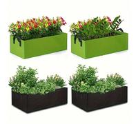 1 pièce Sac de plantation carré en feutre, sac de culture et de nutrition des légumes, de jardinage et de croissance des plantes en tissu non tissé épaissi L,M,S,XLNon-tissé