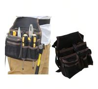 1 pièce Sac de rangement pour outils d'électricien robuste avec sangle réglable élégante, sac de taille à poches multiples, boîte à outils de bricoleur, rangement sans couture et accès facile Style 1,
