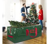 1 pièce Sac de rangement pour sapin de Noël - Sac organisateur grande capacité robuste, convient pour un sapin de Noël artificiel de 7,5/9 pieds, avec des poignées renforcées durables et des fermeture