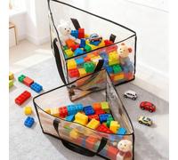 1 pièce Sac de rangement suspendu en tissu, organisateur de sous-vêtements et de chaussettes, support de penderie, gain d'espace avec poignée, convient pour le placard, la buanderie, le séchoir à ling