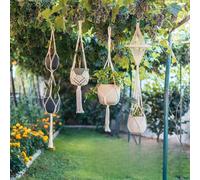 1 pièce Sac en filet à suspendre pour pot de plante pour l'organisation de la maison et du jardin, avec crochet inclus. Décoration de la maison, de la chambre, du mur Modèle A,StyleB,StyleC,Style DÉto