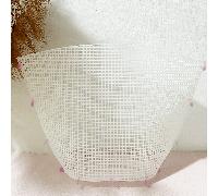 1 pièce Sac seau à franges pour dames, à tenir à la main ou en bandoulière, avec grille en maille et matériau en plastique, idéal pour le crochet de DIY avec fil en maille et crochets en plastique ave