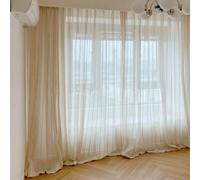 1 pièce Semi-transparente Rideaux voilages à motif floral ajouré de style bohème, rideaux décoratifs pour fenêtre de chambre à coucher, salon, décoration de la maison, convient pour toutes les saisons