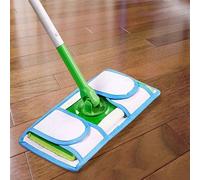1 pièce Serpillière Microfibre Adhésive Plate Convient à la Tête de Vadrouille Rotative, Nettoyage sans les Mains, Cadeau de Noël Taille UniquePolyester