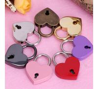 1 Pièce Serrure À Cadenas En Alliage De Zinc En Forme De Coeur Mini De 3 Cm, Verrou Mignon Et Durable Pour Une Utilisation Quotidienne Sur Les Bagages, Sacs À Dos, Tiroirs, Cahiers Et Décorations Bron