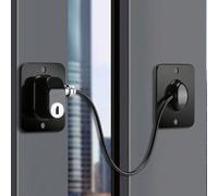 1 pièce Serrure de porte de placard multifonctionnelle blanche, serrure de tiroir, serrure de fenêtre, comprend 2 clés et des vis Taille UniqueABS