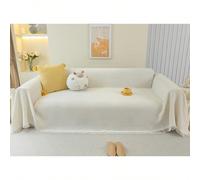 1 pièce Serviette de canapé couleur unie tendance, housse de canapé minimaliste de luxe, anti-poussière, antidérapante, anti-rayures de chat, convenant pour toutes les saisons, pour le salon, la chamb