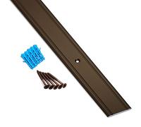 1 pièce SOTECH Profilé de transition Cross en aluminium bronze anodisé 1000 x 30 x 2 mm Profilé de transition perforé avec vis et chevilles
