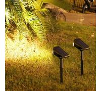 1 pièce Spot solaire à 7 LED, lumière de jardin étanche à changement de couleur, lumière de paysage à allumage/extinction automatique et réglable, convient pour villa, cour, extérieur, porche, jardin,