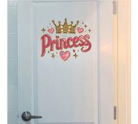 1 pièce Sticker mural de princesse - Décoration murale et de porte en PVC, décoration de maison, décoration amusante, design moderne, surface brillante, matériau durable, art autoadhésif, décoration d