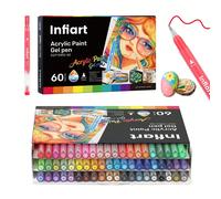 1 pièce Stylo à bille rétractable de haute qualité et coloré, convient aux étudiants en art, à la peinture, à la tenue de journal, 60/80/120 couleurs, encre à base d'eau, dessin et graffiti DIY sur ca