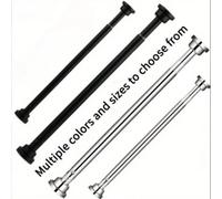 1 pièce Super longue tige télescopique en acier inoxydable, tringle à rideaux, tringle à penderie, tringle à rideau de douche, tringle à tension, séchoir, tringle à rideaux, tige extensible, tige de s
