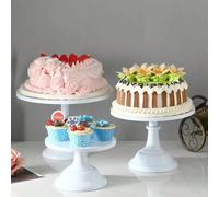 1 pièce Support à gâteau en métal, présentoir à dessert blanc haut de 8/10/12 pouces, convient pour mariage, fête d'anniversaire, table de buffet et pause thé, plateau à gâteau en fer haut, peut prése