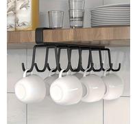 1 pièce Support à tasses 12/6 crochets, organisateur de cuisine gain de place, étagère de rangement multifonction, support à tasses, égouttoir à vaisselle sans trou, égouttoir à éponge, organisateur d