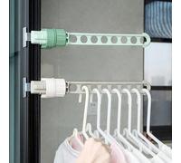 1 pièce Support à vêtements à boucle rotative avec 8 trous, conçu pour le voyage et l'extérieur, avec filet antivol pour suspendre et faire sécher les vêtements vert,gris,bleu,rouge,Couleur aléatoireA