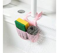 1 pièce Support d'éponge d'évier portatif de cuisine, support suspendu panier étagère paniers sac de vidange crépine organisateur outil de gadget de stockage de bain Taille UniquePolychlorures de viny