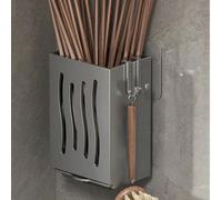 1 pièce Support multifonction pour baguettes de cuisine, support mural pour baguettes, égouttoir, rangement pour ustensiles de cuisine, accessoires de cuisine, gain de place, en acier inoxydable résis