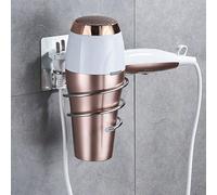 1 pièce Support mural pour sèche-cheveux de salle de bain, design spiralé. Organisateur de maison, adhésif mural sans clou ni trace. Porte-sèche-cheveux de rangement pour salle de bain Taille Unique,A