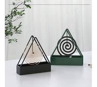 1 pièce Support triangulaire pour bobine anti-moustiques, boîte de rangement pour bobines anti-moustiques à usage domestique créative, brûle-encens pour l'été Section B,2 pièces,1 pièce,Code pair aléa