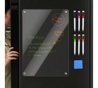 1 pièce Tableau magnétique vierge transparent format A4, Tableau de message carré en acrylique avec 6 stylos de couleur et 1 gomme, Convient à la planification hebdomadaire/mensuelle familiale, Décora