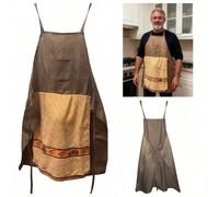 1 pièce Tablier amusant pour homme avec cache surprise - Parfait pour le barbecue, la fête des pères ou la blague d'anniversaire - Cadeau amusant pour le père avec cache de protection coulissant - Tab
