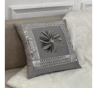 1 pièce Taie d'oreiller décorative en velours patchwork avec fleur et strass, housse de coussin pour chambre à coucher et salon, décoration de chambre, coussins, taies d'oreiller 45x45cmPolyester