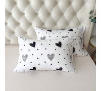 1 pièce Taie d'oreiller en forme d'enveloppe 100% polyester, motif cœur, douce et légère, sans rembourrage 50cm*70cm,45cm*45cm,50cm*50cm,50cm*66cm,50cm*75cm,51cm*91cm,60cm*60cm,66cm*66cm,80cm*80cm,51c