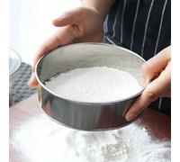 1 Pièce Tamis À Farine En Acier Inoxydable, Tamis Rond Avec 40 Mailles, Pour Filtrer La Farine, Le Maïs, La Cuisson En Cuisine Acier inoxydable