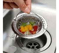 1 pièce Tamis d'évier de cuisine, Couvercle de tamis d'évier de cuisine en acier inoxydable, Entonnoir d'évier en acier inoxydable, Tamis d'évier, Accessoires de cuisine, Purificateur d'eau, Évier de