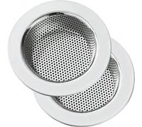 1 pièce Tamis d'évier de cuisine en acier inoxydable, grand bord large, filtre de drain d'évier de cuisine de 4,5 pouces de diamètre argentAcier inoxydable
